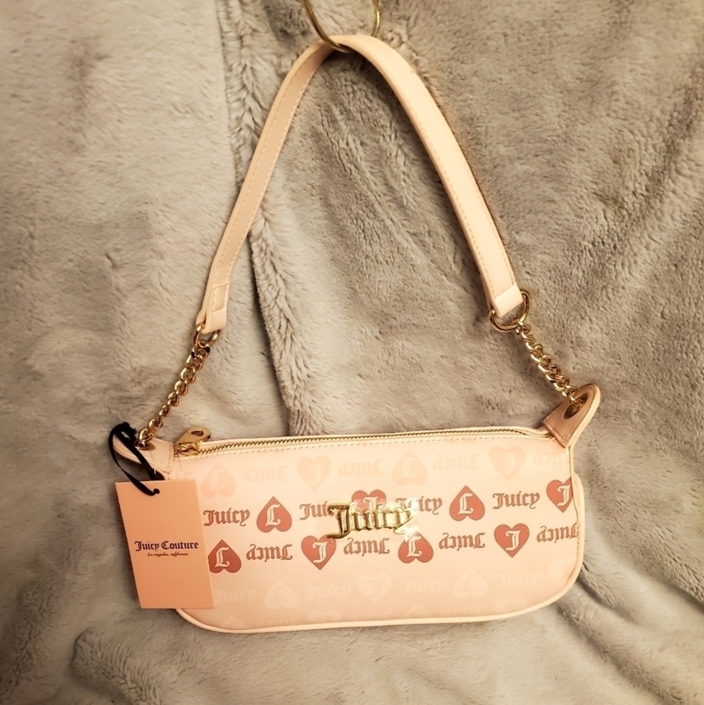 Juicy Couture Small Pink Heart Valentines Day Y2K Style Shoulder Bag NWT - Picture 2 of 10